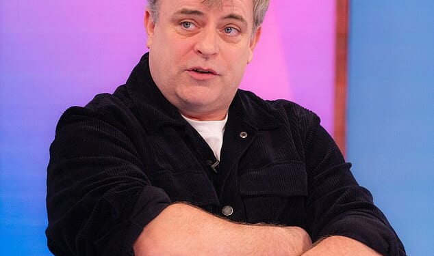 Simon Gregson has turned to selling £37 curry night tickets as his financial woes continue (pictured 2025)