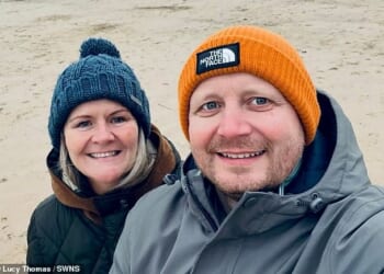 When Lucy, 53, and Rhys Thomas, 45, saw the historic, Grade I listed St Peter's Church in Peterstone Wentlooge, Wales, on sale, they decided to snag it up at auction for £405,000