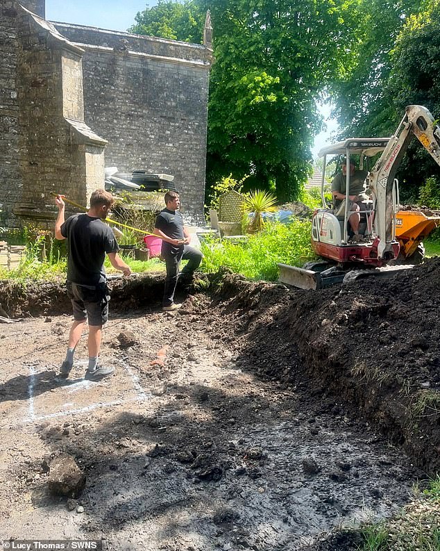 For the first 18 months they were only able to 'chip away' at the property because they were waiting for planning permission from the council