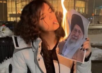 Women are bravely risking their lives in Iran to protest against the tyrannical regime, sharing images on social media without veils and using cigarettes to light photos of the Supreme Leader Ayatollah Khamenei