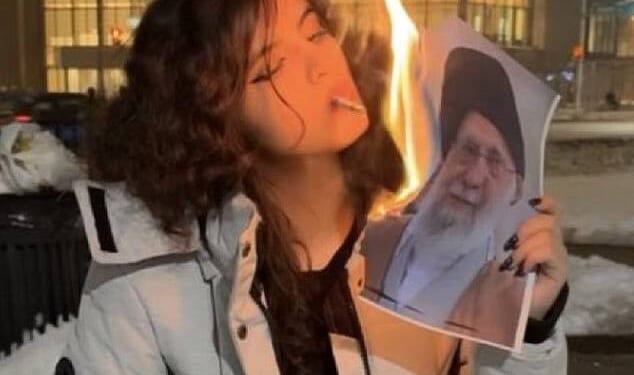 Women are bravely risking their lives in Iran to protest against the tyrannical regime, sharing images on social media without veils and using cigarettes to light photos of the Supreme Leader Ayatollah Khamenei