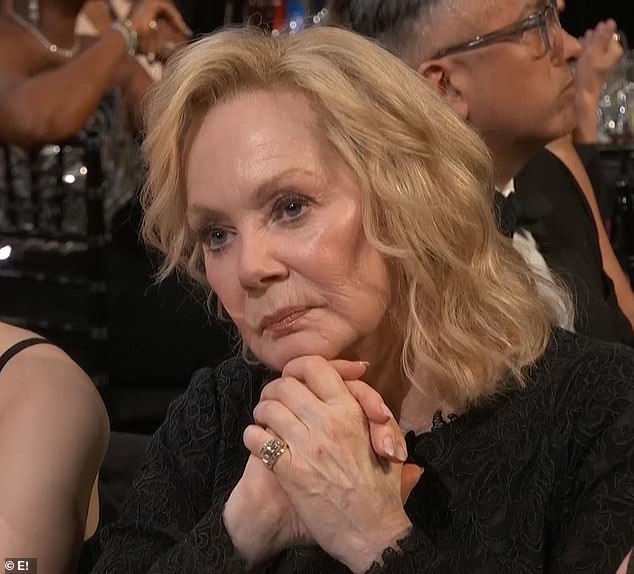 Hacks star Jean Smart looked somber as she listened to Handler's heartfelt words