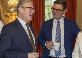 Sir Keir Starmer and Andy Burnham during a meeting in London in 2024. The Prime Minister has now blocked the Greater Manchester mayor from returning to Westminster