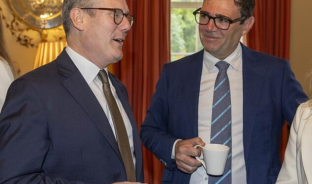 Sir Keir Starmer and Andy Burnham during a meeting in London in 2024. The Prime Minister has now blocked the Greater Manchester mayor from returning to Westminster