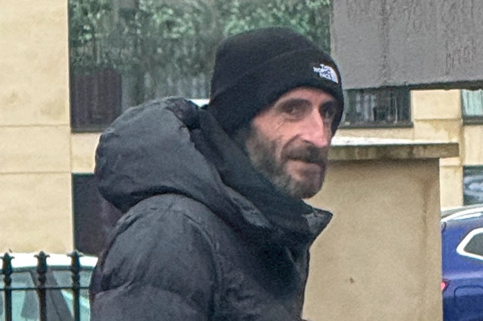 Terrence White arriving at Cheltenham Magistrates Court to answer charges for trying to steal bicycles from the car park of GCHQ.