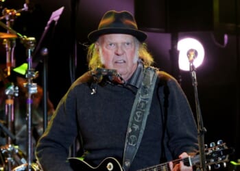 Neil Young performs onstage at Light Up the Blues 7 Concert Celebrating Autism Speaks' 20th Anniversary at the Greek Theatre on April 26, 2025, in Los Angeles, California.