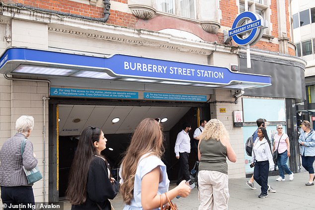 The advertising campaign follows in the wake of Bond Street Underground Station renamed to 'Burberry Street' during London Fashion Week 2023