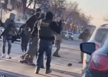Video shows this federal agent is mid-clap as protestor Alex Jeffrey Pretti is being shot to death after he made contact with immigration enforcement officers on the streets of Minneapolis