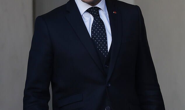 French President Emmanuel Macron greets leaders at the Elysee Palace on January 6, 2026 in Paris, France