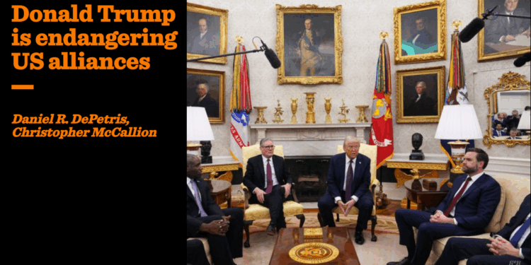 Donald Trump is endangering US alliances | Christopher McCallion and Daniel R. DePetris