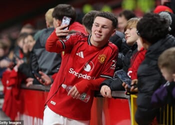 Wayne Rooney's eldest son Kai, 16, was appearing in his first ever game at Old Trafford