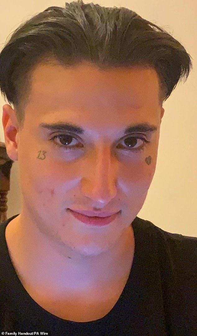 Aidan Chapman, 25 (pictured), died in hospital after being hit by a car in the early hours of December 25, 2024