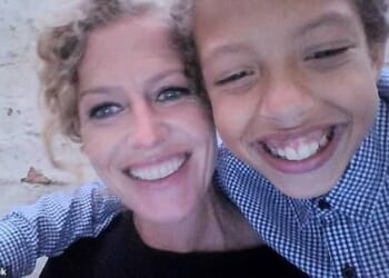 Noah Donohoe with his mother Fiona, who is still hoping for answers over her son's death six years on