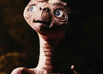 A new study shows that 95 per cent of highly-educated people believe alien life exists. Pictured: The character E.T. from Steven Spielberg's 1982 classic of the same name