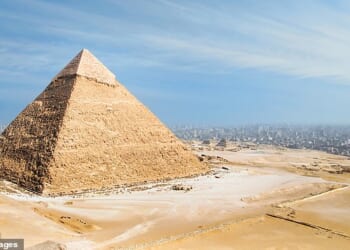 A new study has proposed a new theory of how the Great Pyramid was built, suggesting it was constructed from the inside out using pulleys