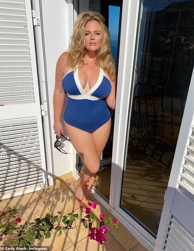 Mum of one Emily said months after welcoming her son: 'There's something quite liberating about having a baby. Your body goes through so much and you genuinely look at your body as a completely different vessel- pictured in September 2024
