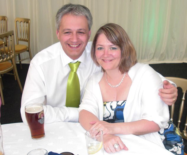 Three weeks after his wife's death, Robin was arrested for his wife Diana's murder (Robin and Diana Garbutt pictured together)