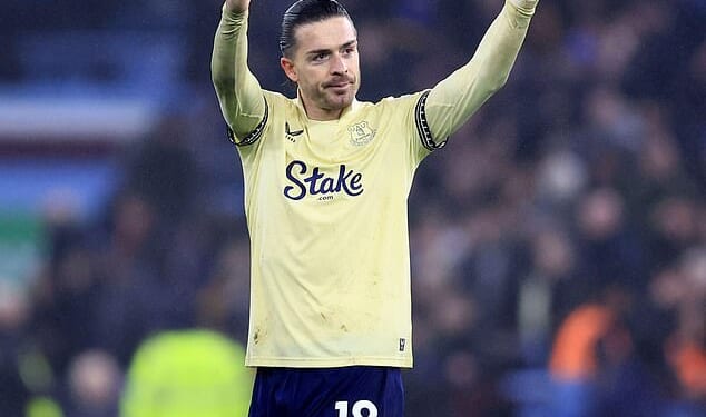 Jack Grealish (pictured on Sunday) is in a bitter war with his local council over plans to change his £5.6million Cheshire mansion's woodland back yard into a garden