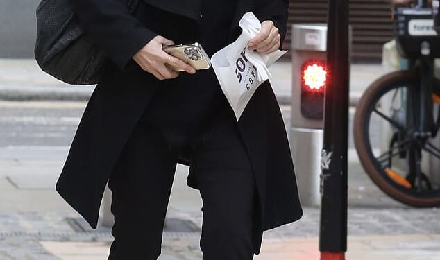 Leda Sara, a Goldman Sachs banker turned interior designer and estate agent for the mega-rich, bought her own apartment in 2014 for £1.6milllion. She is pictured here outside the Mayors and City County Court