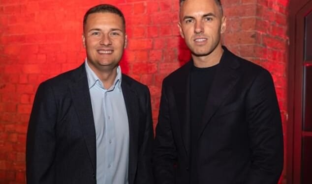 Daniel Hughes, 42, a former Labour spin doctor, (right) donated £10,000 to Wes Streeting