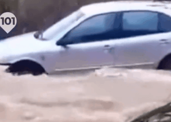 'Extraordinary risk' alarm sounded as storm batters Brit holiday hotspot with rivers bursting banks & streets flooding