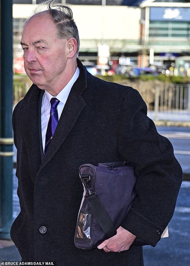 Pictured:  Jonathan Carley arriving at court - he was fined £500