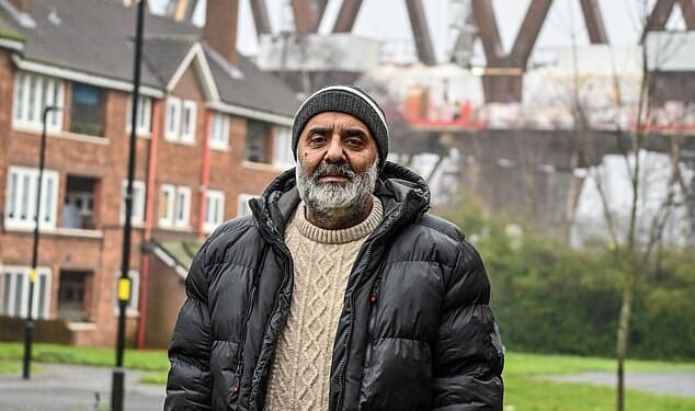 Parvaiz Rehman, who has lived in the area for 30 years, described the bridge as an 'eyesore'