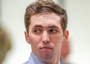 Tyler Robinson, accused of fatally shooting Charlie Kirk, appears during a hearing in Fourth District Court on Dec. 11, 2025, in Provo, Utah.