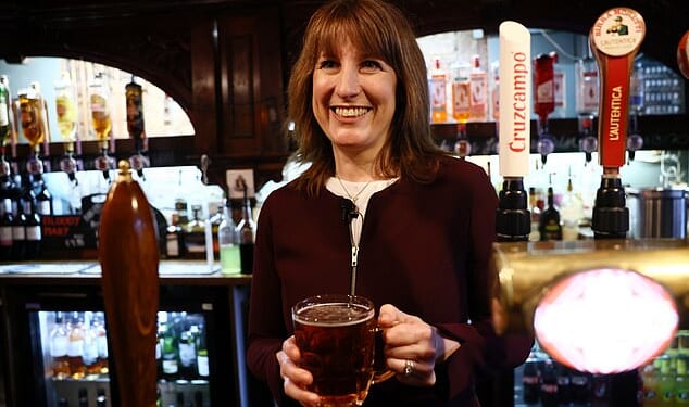 'Far too little, far too late': Fury as Reeves sends junior minister to announce paltry 15% off business rates for pubs - but only for three years and wider hospitality sector gets nothing