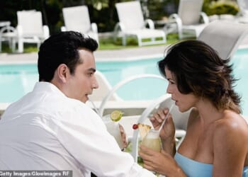 Fashion experts told the Daily Mail it is best to ditch tube tops that can easily fall down on first dates (stock image)