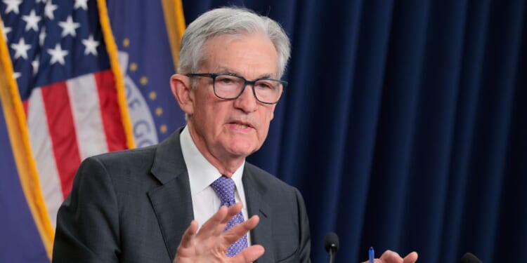Federal Reserve Chair Jerome Powell speaks during a news conference following the Federal Open Markets Committee meeting at the Federal Reserve on Dec. 10, 2025, in Washington, D.C.