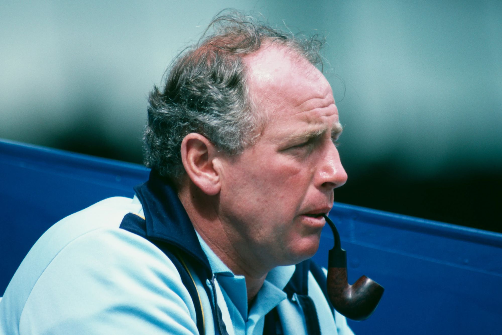 An image collage containing 1 images, Image 1 shows English cricket team assistant manager Norman Gifford with a pipe in his mouth