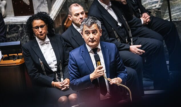 Darmanin (pictured) served as interior minister from 2020 to 2024