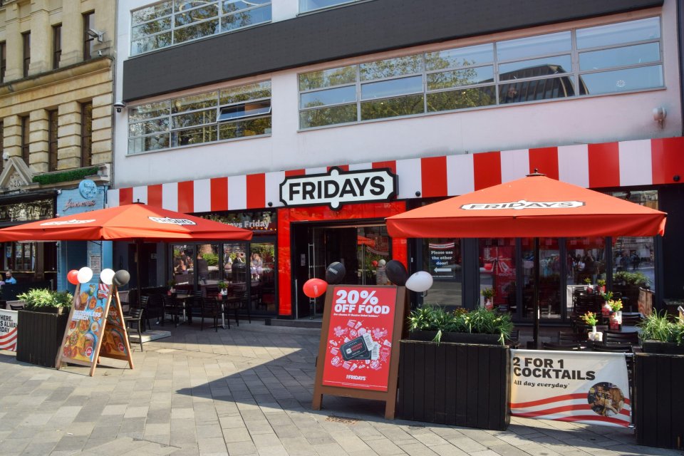 London, England, UK. 19th Sep, 2024. TGI Fridays restaurant in Leicester Square as the UK owner goes into administration. (Credit Image: ¿ Vuk Valcic/ZUMA Press Wire) EDITORIAL USAGE ONLY! Not for Commercial USAGE!