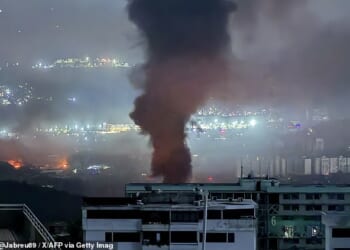 This grab taken on January 3, 2026, from UGC footage released by Jose Abreu in his X account @Jabreu89, shows smoke billowing over Caracas after a series of explosions part of a US military operation that led to the capture of Venezuelan President Nicolas Madruo