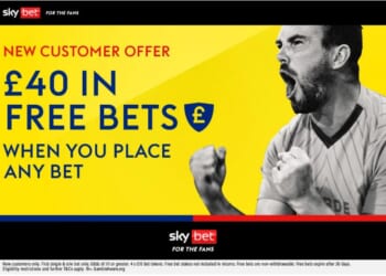 Get £40 in free bets when you stake ANY amount with Sky Bet
