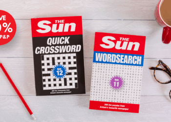 Get 40 per cent off The Sun puzzle books