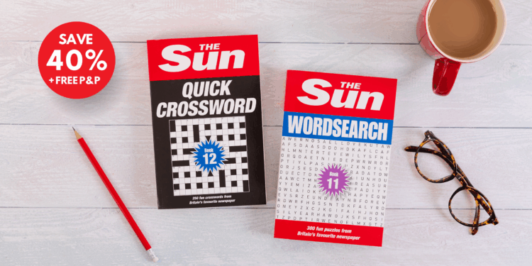 Get 40 per cent off The Sun puzzle books