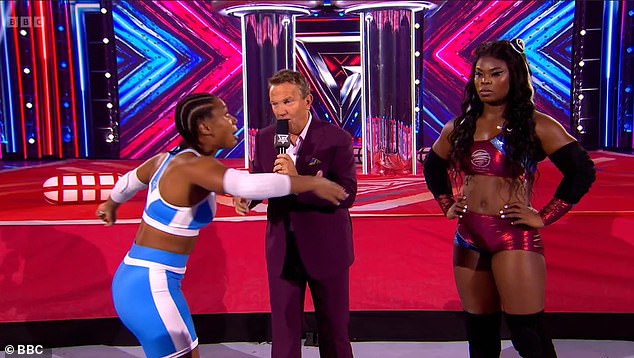 After the contender's win, Cyclone hit back: 'If you make it to the quarters, I'll be there,' before furiously storming off the stage