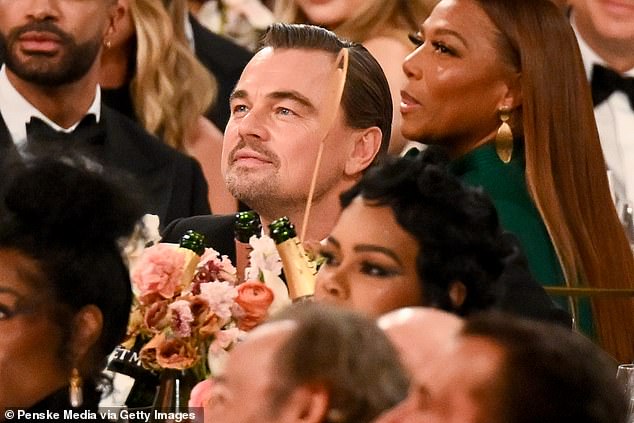 Leonardo DiCaprio was one of the first targets in host Nikki Glaser's scorching opening monologue as she joked about him dating much younger women