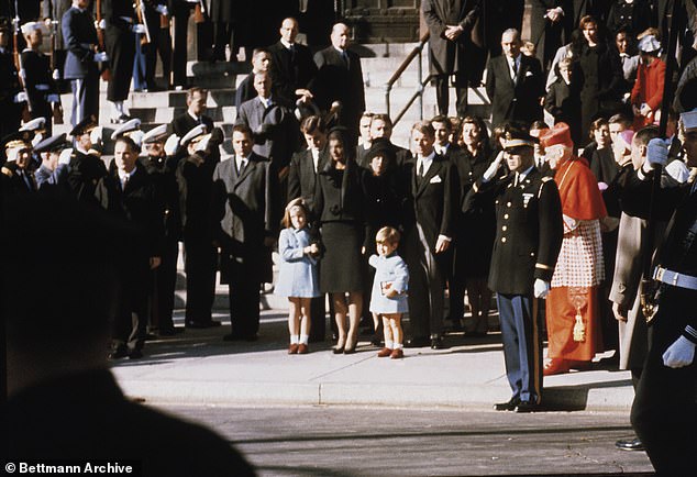 Seeing that tiny tousle-headed girl, Tatiana’s youngest child, dressed for the funeral in a blue frock and navy cardigan, must have felt like history repeating itself for Caroline, who was herself dressed in blue for her father's funeral