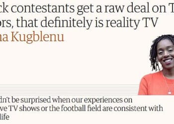 A Guardian columnist has been taken to task for declaring that The Traitors, like the rest of Britain, is simply racist