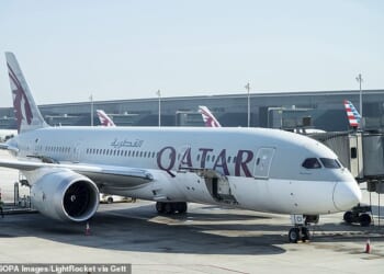 Patrick Gottelier flew from Sri Lanka to the UK via Doha with Qatar Airways on 18 November - but after arriving at London Heathrow, he discovered a 'big crack' on his £299 Muji suitcase