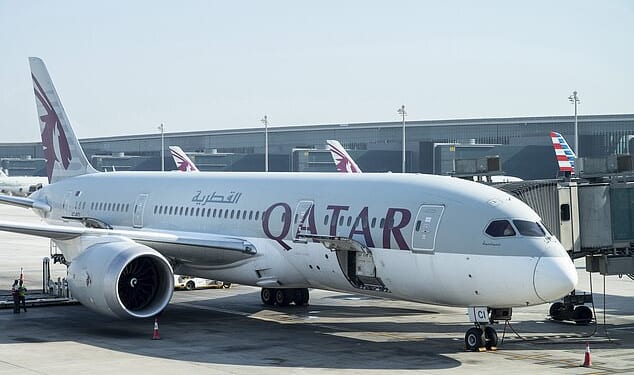 Patrick Gottelier flew from Sri Lanka to the UK via Doha with Qatar Airways on 18 November - but after arriving at London Heathrow, he discovered a 'big crack' on his £299 Muji suitcase