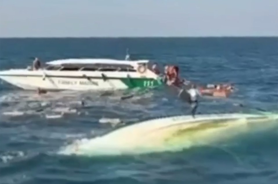 Boat collision in Thailand