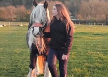 Maci Williams, 13, (pictured) was killed in a freak accident after being kicked in the head by a 'spooked' horse