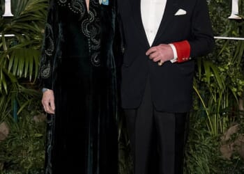King Charles and Queen Camilla arrive at the premiere of Prime Video's Finding Harmony: A King's Vision, at Windsor Castle