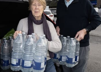 Jane Fryer (left) visited East Grinstead in West Sussex to see how the water shortage has impacted the town
