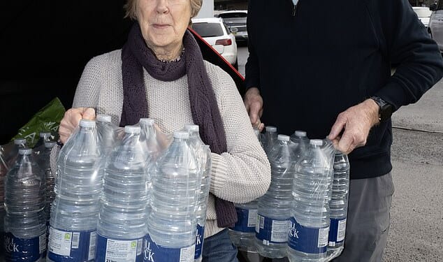 Jane Fryer (left) visited East Grinstead in West Sussex to see how the water shortage has impacted the town