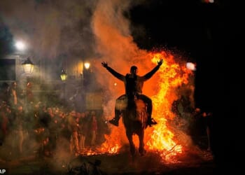 Las Luminarias is a centuries-old tradition that takes place in the Spanish village of San Bartolomé de Pinares - population 500 - 60 miles outside Madrid